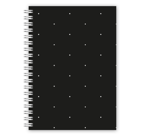 Caderno Espiral A4 - Pontilhado Preto - Luar Papelaria 