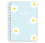 Caderno Espiral A4 - Margarida Azul - loja online