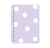 Caderno Espiral A5 - Poá Lilás - Luar Papelaria 