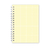 Caderno Espiral A5 - Quadriculada Amarelo - Luar Papelaria 
