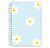 Caderno Espiral A4 - Margarida Azul - Luar Papelaria 