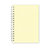 Caderno Espiral A5 - Quadriculada Amarelo - Luar Papelaria 