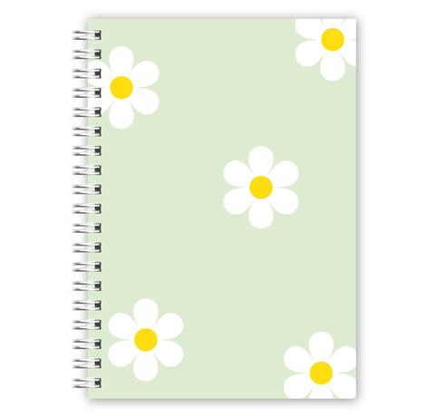 Caderno Espiral A4 - Margarida Verde