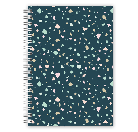 Caderno Espiral A4 - Granilite Azul Marinho
