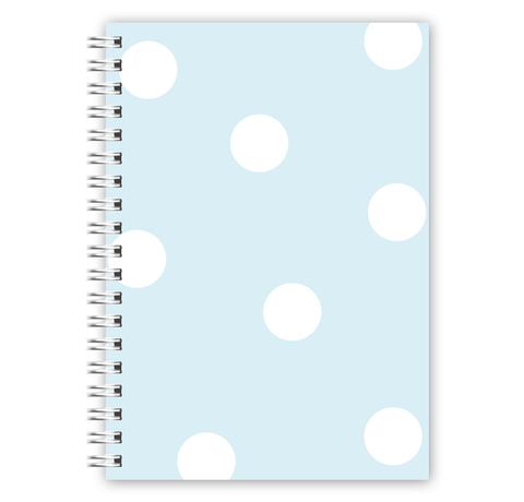 Caderno Espiral A4 - Poá Azul na internet