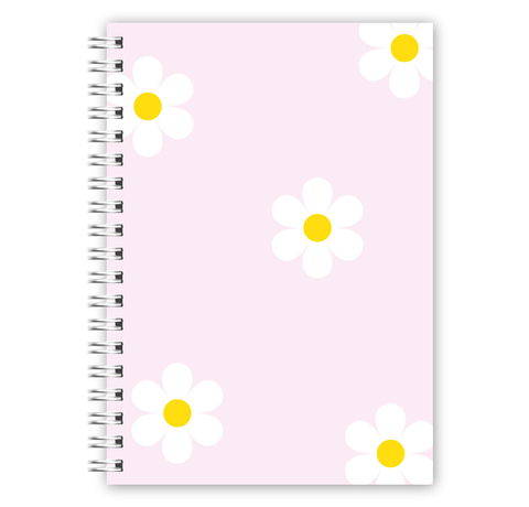 Caderno Espiral A4 - Margarida Rosa