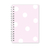 Caderno Espiral A5 - Poá Rosa - Luar Papelaria 