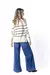 SWEATER BREMER RAYADO CON TAJOS LATERALES - Laura Felici