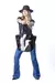 CARTERA BOLSO TOTE BAG DE CUERO PELO BLANCO Y NEGRO - Laura Felici