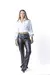 PANTALÒN DE ECO CUERO CON ALFORZA en internet
