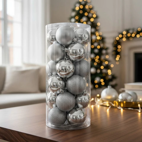 Set X24 Bolas 6cm Navideñas Modelos Adorno Colgante - comprar online