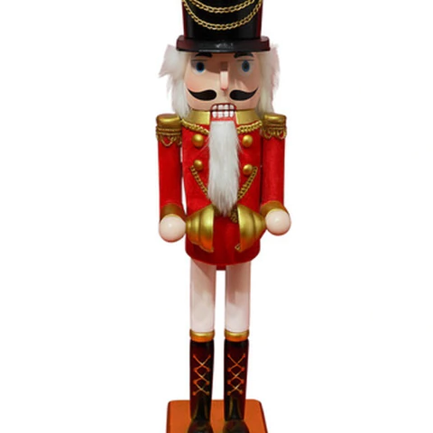 Cascanueces Soldado De Madera 50cm Adorno Decoracion Hogar