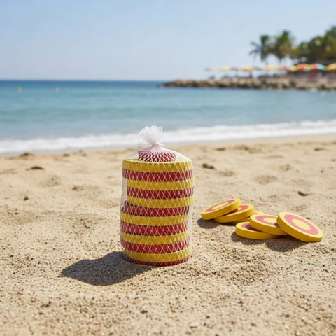 Tejo De Madera 12 Cm Juego De Playa Verano - comprar online