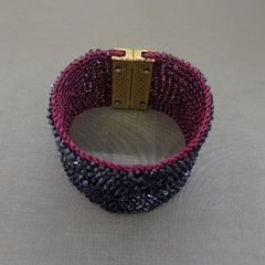 Bracelete com cristais e fios banhados a ouro 18k - comprar online