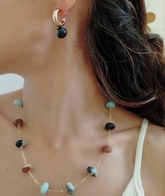 Conjunto com pedra jade África