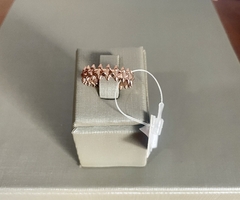 Aliança banhada a ouro 18 K Rose