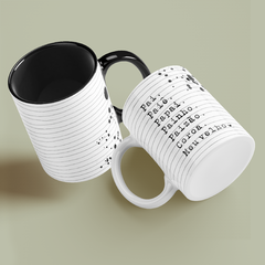 CANECAS LETTERING P&B - loja online