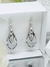 Imagen de Collar Con Dije Cristal Swarovski Cap Pear Gota 18mm Plata