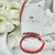Pulsera Hilo Rojo Con Bolitas Ajustable - Acero Quirurgico - Izzap Joyas