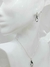 Collar Con Dije Cristal Swarovski Cap Pear Gota 18mm Plata - tienda online