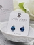 Aros Cristal Rivoli 8 Mm Bolitas Pasantes Plata 925 Sw - Izzap Joyas