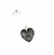 Dije Cristal Swarovski Corazon 18mm + Engarce De Plata 925 - tienda online