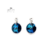 Imagen de Aros Cristal Swarovski Rivoli 12mm Bolitas Pasantes Plata925