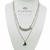 Collar Doble Mariposa - Acero Quirurgico