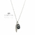 Collar Cadena Gota Swarovski Con Pluma Larga - Plata en internet