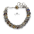 Pulsera Con Cuentas Facetadas Regulable Acero Quirurgico