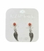 Aritos Aros Piedra Y Pluma- Plata 925