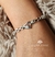 Pulsera Plata Y Oro Panter Con Mini Corazon Y Florcita