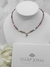 CHOCKER Canutillos Colores Y Dije- Acero Blanco - Izzap Joyas