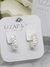 Aros Cubanos Bisagra Lineas Con Puntitos - Laminado Plata - tienda online