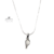 Collar Cadena + Mini Alita Micropavé - Plata 925