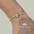 Pulsera Cierre Corazon Y Dije Pasante Laminado Premium Plata