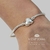 Imagen de Pulsera Cierre Corazon Y Dije Pasante Laminado Premium Plata