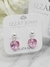 Aros Cristales Corazón 10mm Bolita Pasantes Plata925 - comprar online