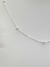 Cadena Gargantilla Singapur Con Bolitas 40 Cm Plata 92 en internet