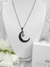 Collar Acero Quirúrgico Luna Esmaltada Y Mini Dije Brillo - tienda online