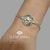 Pulsera Plata Y Oro Juliana Circulo Flores Caladas