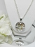Collar Acero Blanco Cadena Circulo Calado Nacar en internet