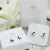 Aros Lamin. Premium Plata Huggies Mini Mariposas Combinadas - tienda online