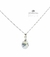 Imagen de Collar Cadena Plata 925 Con Cristal Swarovski Ovalo 12 Mm