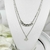 Collar Doble Mariposa - Acero Quirurgico - Izzap Joyas