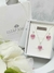 Conjunto Aros Y Collar Cristal Sw Corazon 10mm Plata - comprar online