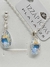 Collar Cadena Y Cristal Swarovski Gota Engarce Flor - Plata