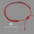 Imagen de Pulsera Hilo Rojo Con Bolitas Ajustable - Acero Quirurgico