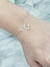 Pulsera Con Bolitas Y Corazon Cristal Sw Plata Italiana 925 - tienda online