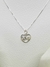 Collar Cadena + Dije Corazon Love Bombé Calado - Plata 925 en internet